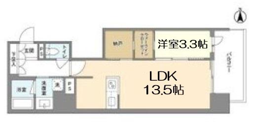RJRプレシア南堀江(1SLDK/12階)の間取り写真
