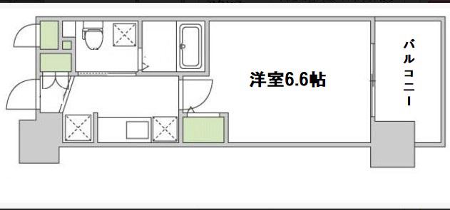 エステムコート梅田・天神橋Ⅱグラシオ(1K/3階)の間取り写真