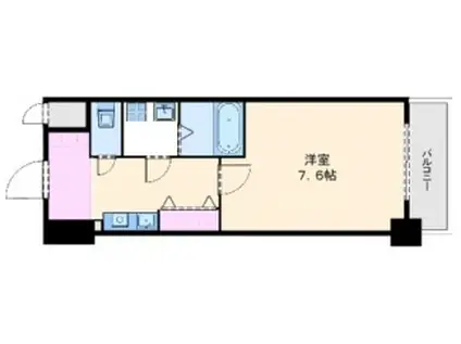 サムティー中之島公園南(1K/5階)の間取り写真