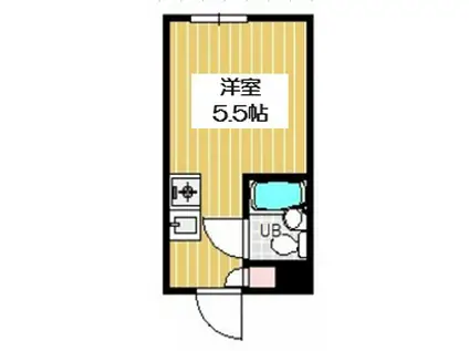 堀江グリーンハイツ(ワンルーム/8階)の間取り写真