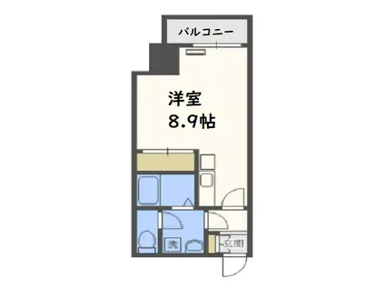 プライムアーバン松屋町(ワンルーム/6階)の間取り写真