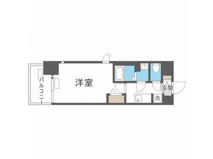 フォーリアライズ梅田レーベン(1K/8階)の間取り写真