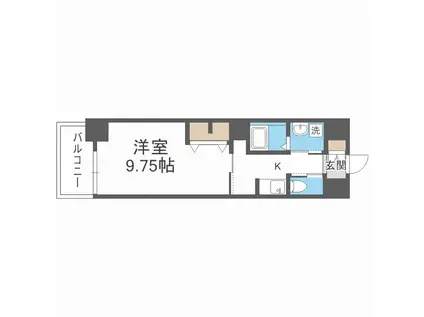 LIVE FLAT桜宮(1K/5階)の間取り写真