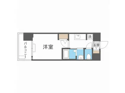 エステムコート新大阪XVフロウ(1K/3階)の間取り写真