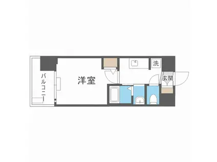 エステムコート新大阪XVフロウ(1K/4階)の間取り写真