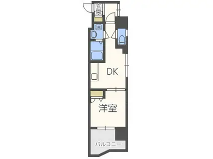 GRAMERCY JUSO-HIGASHI 3RD(1DK/6階)の間取り写真