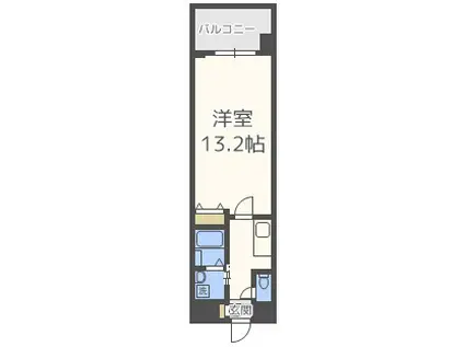 M CUBE(1K/7階)の間取り写真