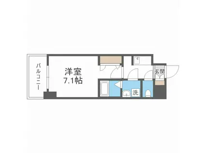 S-RESIDENCE大阪九条ノース(1K/10階)の間取り写真