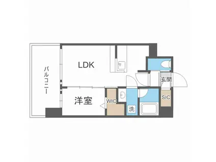 レオンコンフォート十三(1LDK/8階)の間取り写真