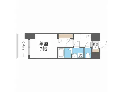 ライジングメゾン新大阪サウス(1K/2階)の間取り写真