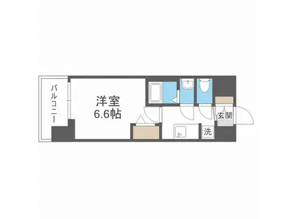 アドバンス大阪ブリアント(1K/8階)の間取り写真
