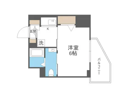 ワールドアイ大阪城イーストアドバンス(1K/4階)の間取り写真