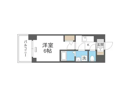 エスリード大阪リブレ(1K/9階)の間取り写真