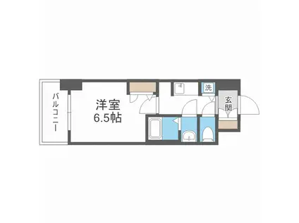 S-RESIDENCE都島ELEGANT(1K/9階)の間取り写真