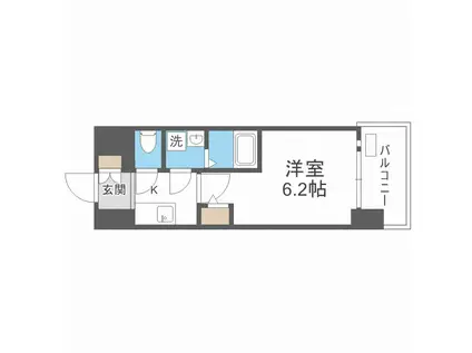 エスリードレジデンス大阪桜ノ宮(1K/11階)の間取り写真