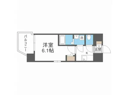 エスリードレジデンス大阪桜ノ宮(1K/5階)の間取り写真