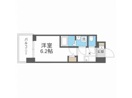 エスリードレジデンス大阪桜ノ宮(1K/3階)の間取り写真