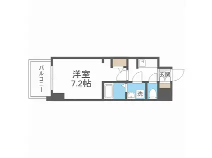 S-RESIDENCE堺筋本町DEUX(1K/7階)の間取り写真