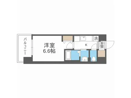 アドバンス大阪城東ブロード(1K/7階)の間取り写真
