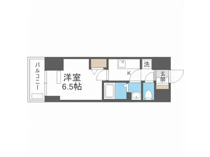プレサンス福島吉野ミナージ(1K/3階)の間取り写真