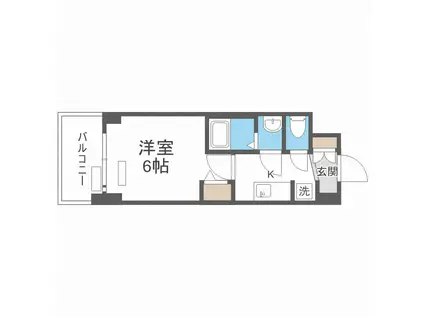 プレサンス南堀江ザ・センス(1K/6階)の間取り写真