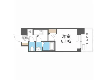 プレサンス南堀江ザ・センス(1K/11階)の間取り写真