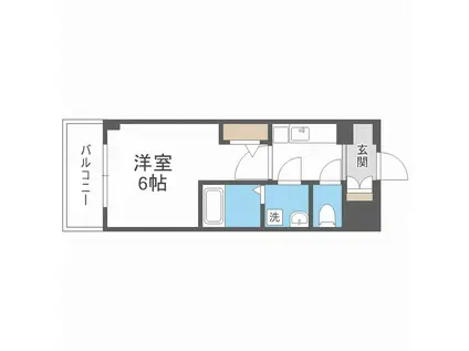 エスリードレジデンス新大阪プライム(1K/7階)の間取り写真
