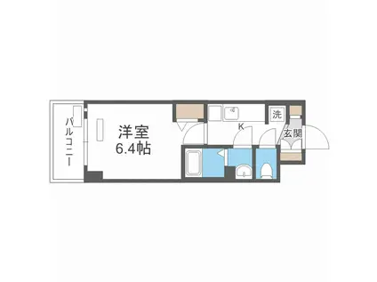 プレサンス南堀江スタイルズ(1K/3階)の間取り写真