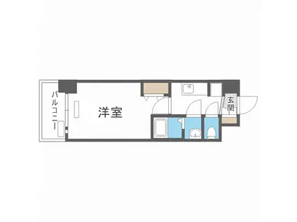 プレサンス堺筋本町センティス(1K/11階)の間取り写真