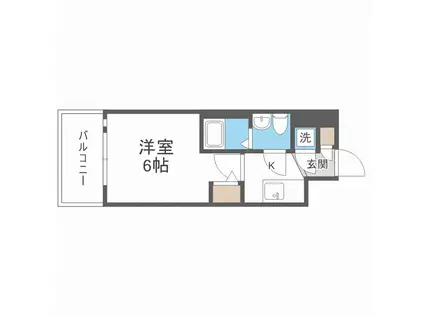 エスリード大阪梅田リュクス(1K/4階)の間取り写真