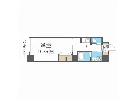 LIVE FLAT桜宮(1K/7階)の間取り写真