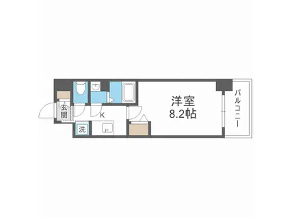 サムティ上新庄レジデンス(1K/5階)の間取り写真