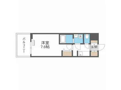 サムティ姫島LUMETO(1K/4階)の間取り写真
