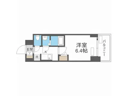 プレサンス新大阪ジェイズ(1K/12階)の間取り写真