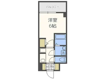 S-RESIDENCE新大阪GARDEN(1K/5階)の間取り写真
