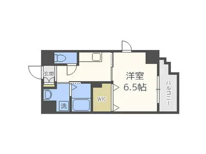 アール大阪グランデ(1K/9階)の間取り写真