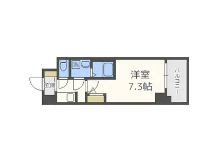 S-RESIDENCE新大阪ウエスト(1K/10階)の間取り写真