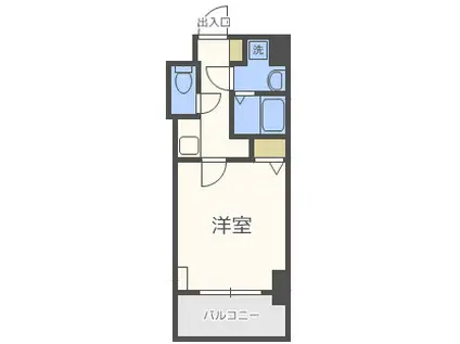 S-RESIDENCE緑橋駅前(1K/6階)の間取り写真