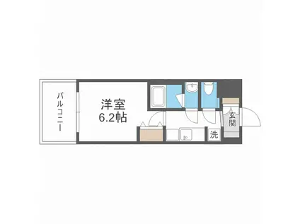 プレサンス神崎川ファインブレス(1K/5階)の間取り写真