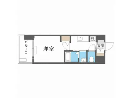 エステムコート新大阪XVフロウ(1K/6階)の間取り写真