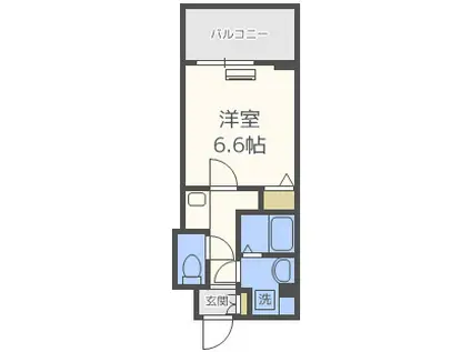 S-RESIDENCE新大阪RIDENTE(1K/3階)の間取り写真