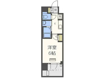 エステムコート新大阪ⅩⅢニスタ(1K/7階)の間取り写真