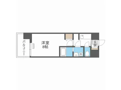 サムティ姫島LUMETO(1K/5階)の間取り写真