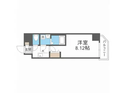 S-FORT桜ノ宮(1K/3階)の間取り写真