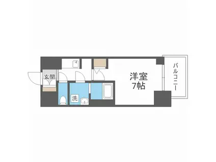 サムティ姫島FELICETO(1K/11階)の間取り写真