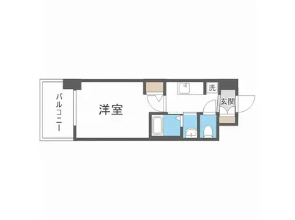 エステムコート新大阪ⅩⅣアイシー(1K/3階)の間取り写真