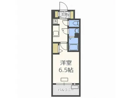 プレサンス OSAKA DOMECITYスクエア(1K/7階)の間取り写真