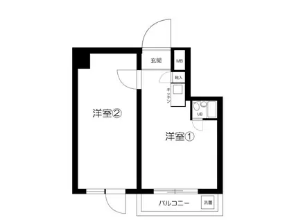 ソアール新桜台(2K/1階)の間取り写真