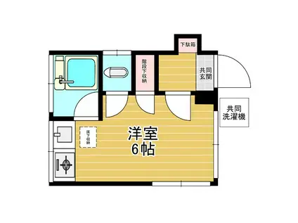 関口アパート(ワンルーム/1階)の間取り写真