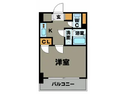 スカイコート神田第3(1K/12階)の間取り写真